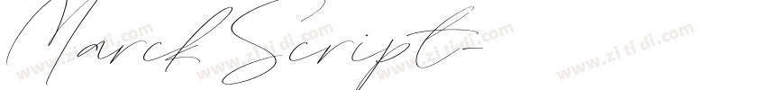 Marck Script字体转换